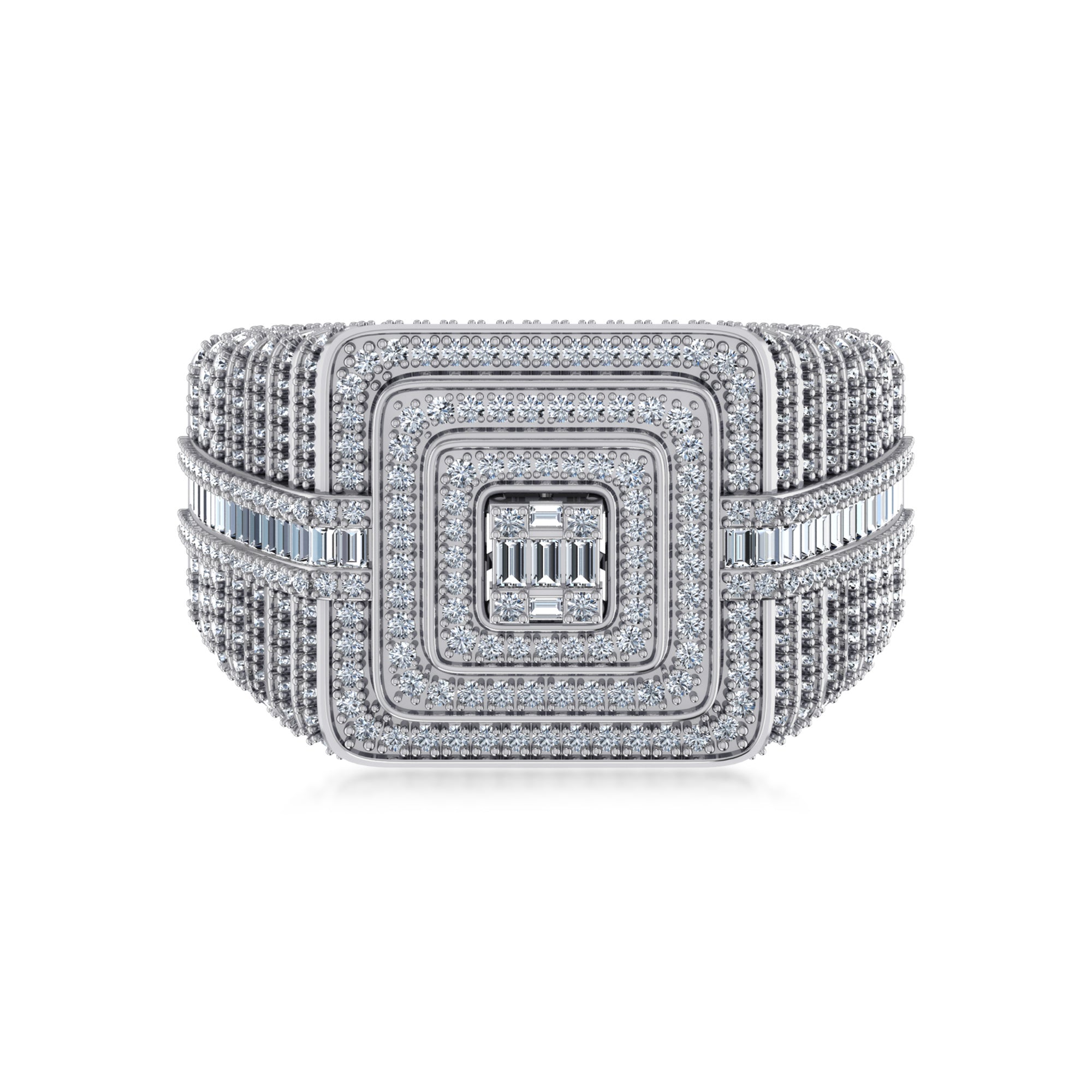 Edgy Embrace Diamond Ring