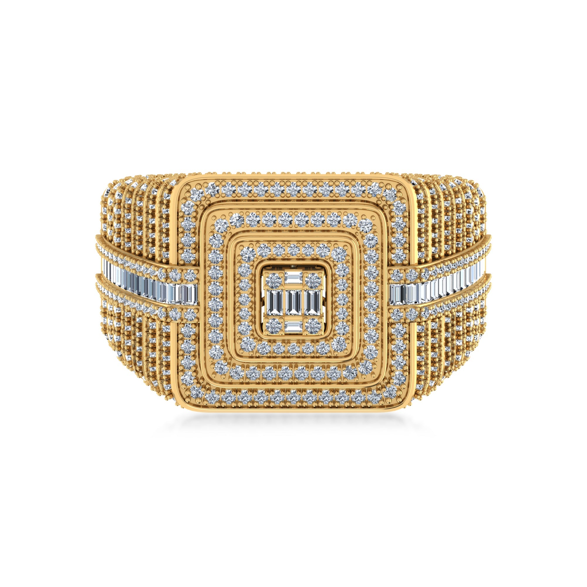 Edgy Embrace Diamond Ring