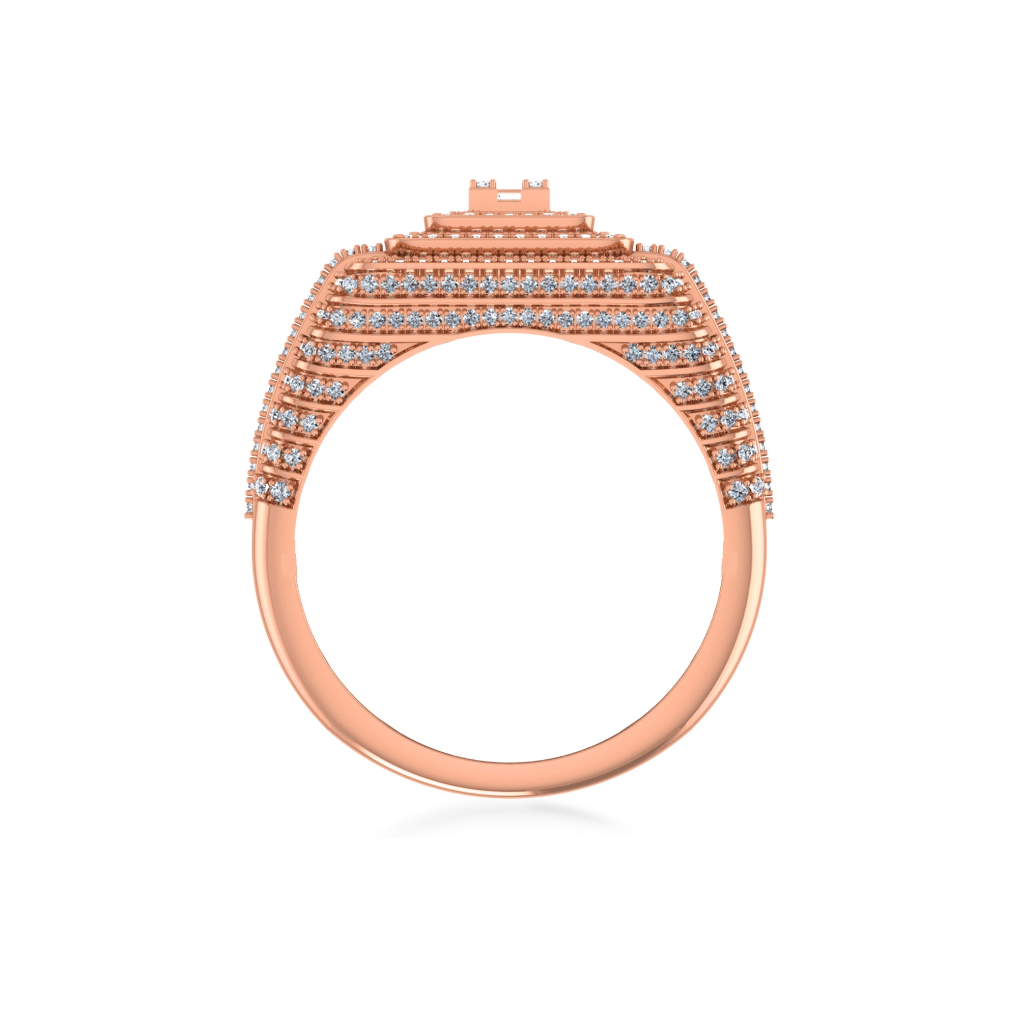 Edgy Embrace Diamond Ring