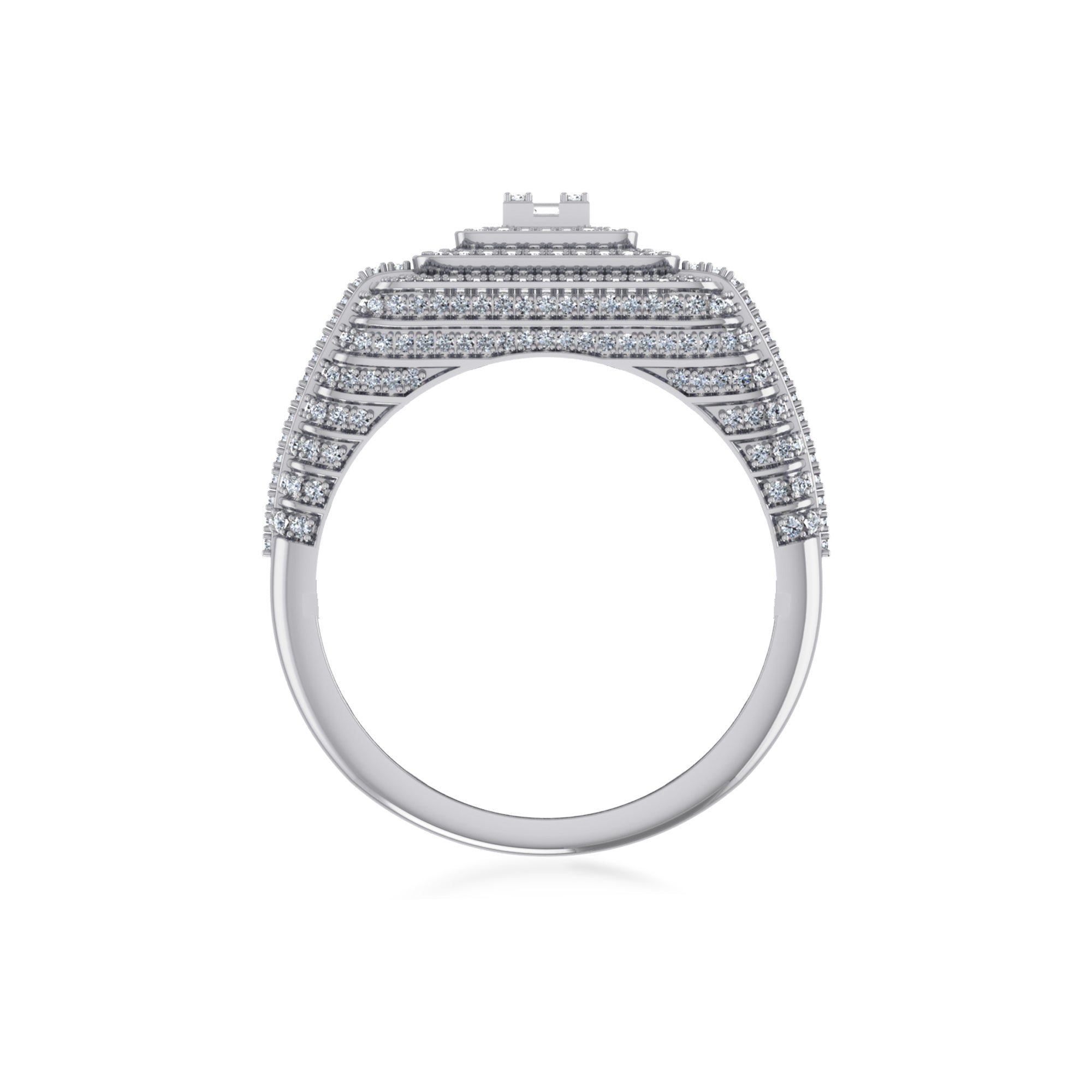Edgy Embrace Diamond Ring