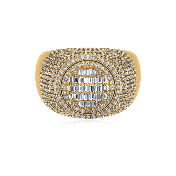Regal Men’s Lab Diamond Band – Bold Cluster Design