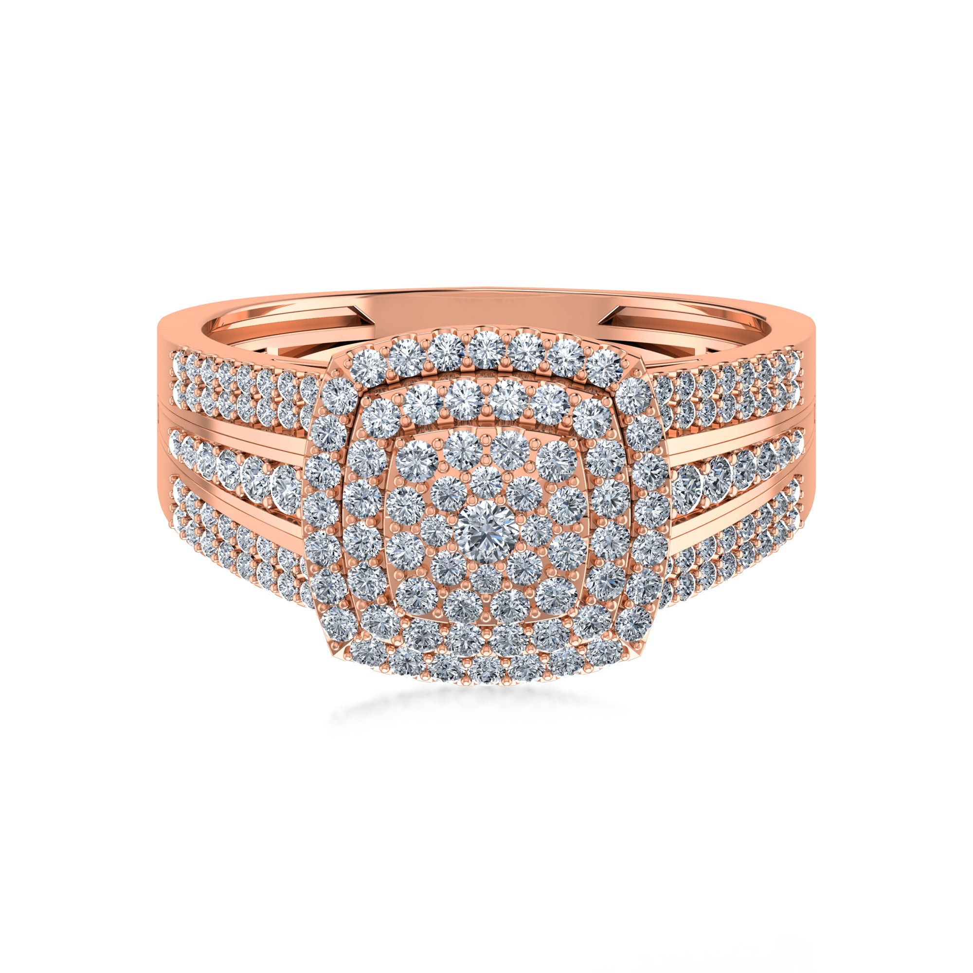 Grand Cluster Lab Grown Diamond Ring