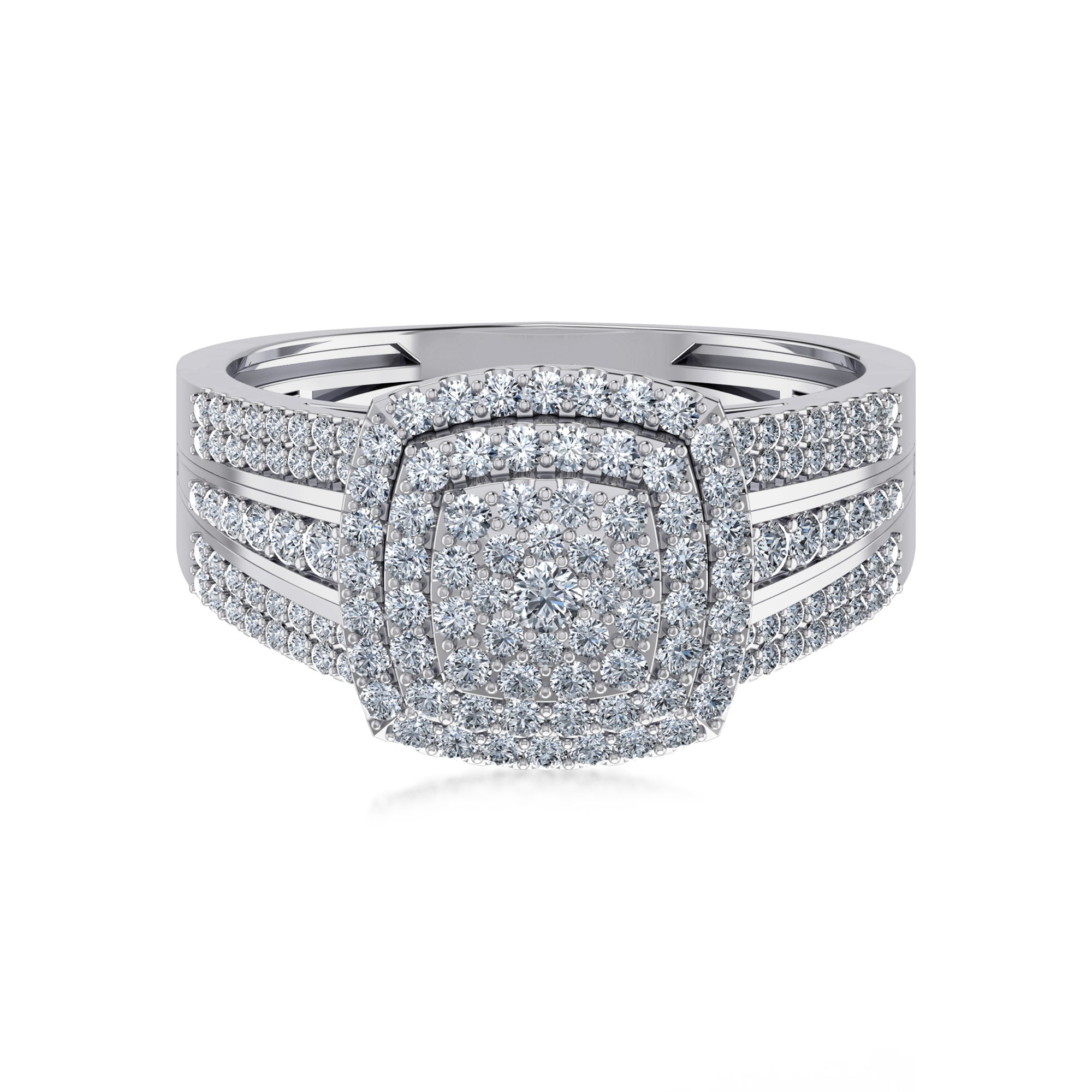 Grand Cluster Lab Grown Diamond Ring