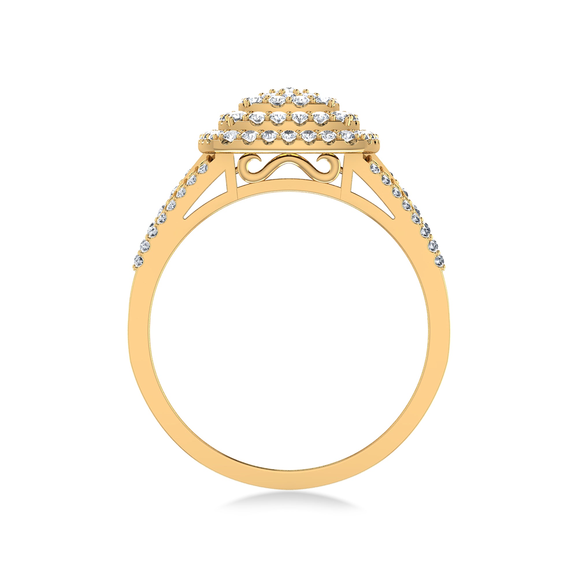 Grand Cluster Lab Grown Diamond Ring