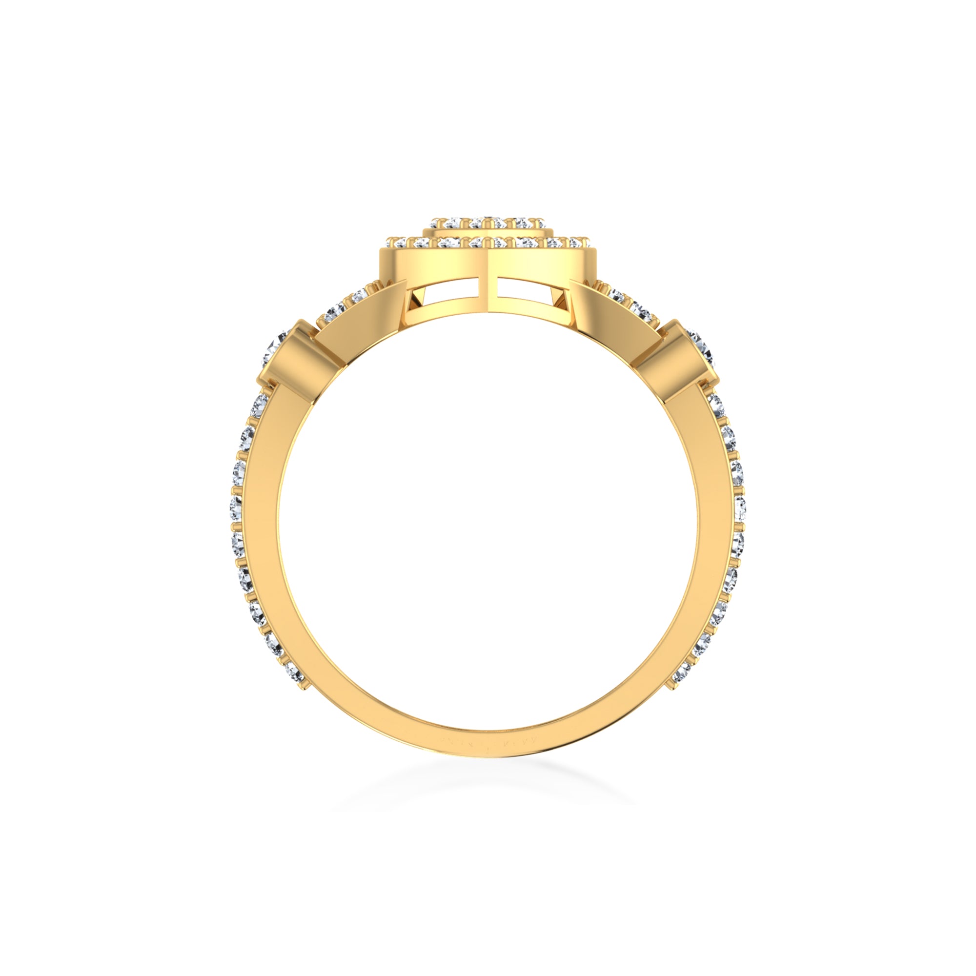 Lab Grown Diamond Pear Cluster Ring