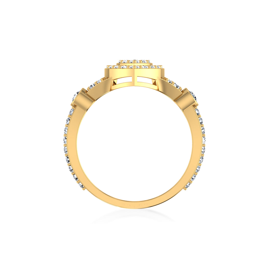Lab Grown Diamond Pear Cluster Ring