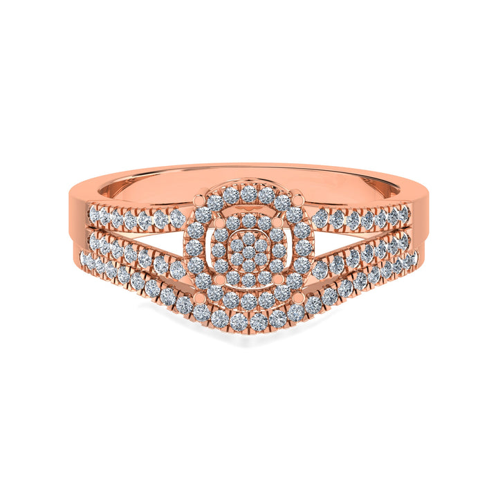 Eternal Halo Lab Diamond Ring in Rose Gold – Radiant Sparkle