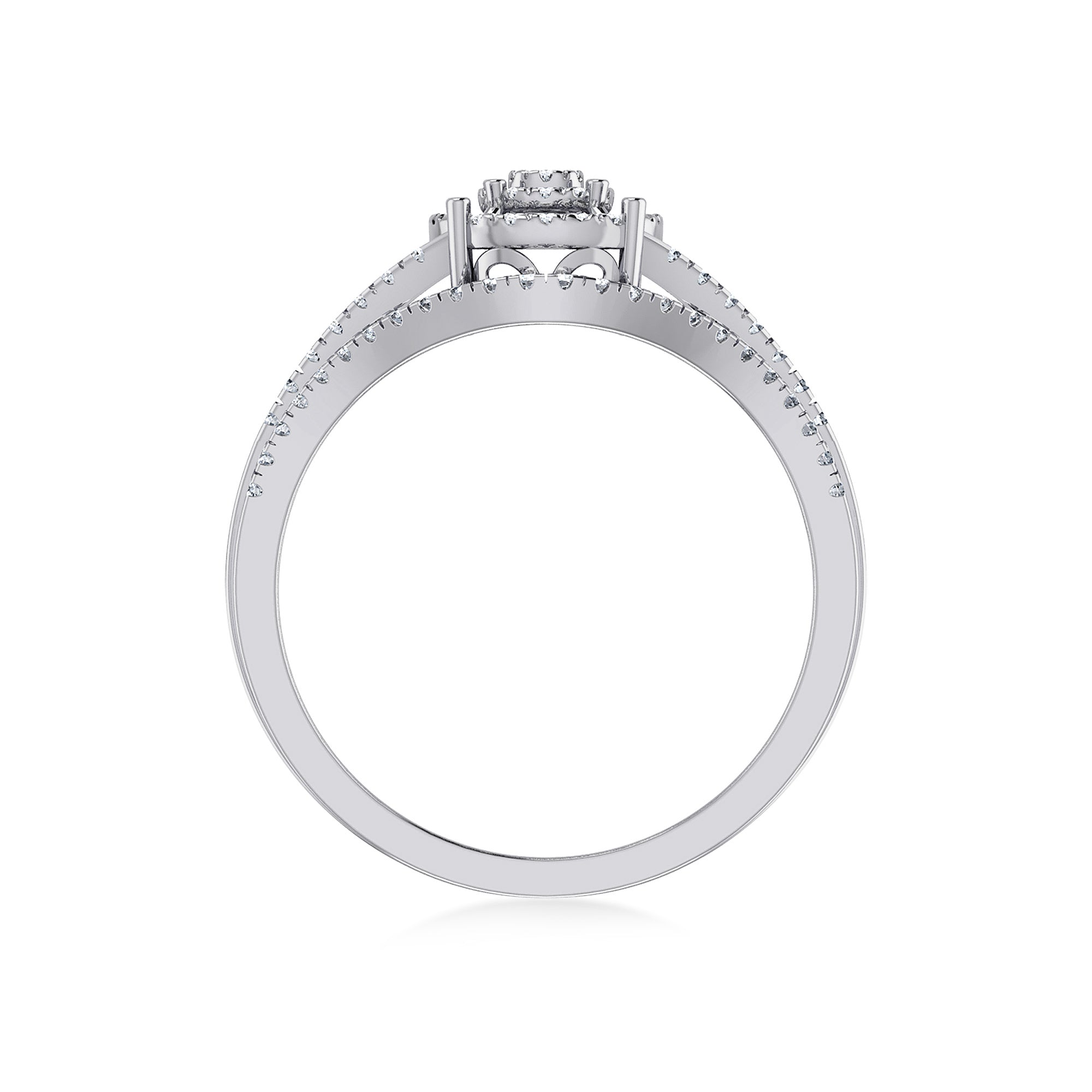 Eternal Halo Lab Diamond Ring in Rose Gold – Radiant Sparkle