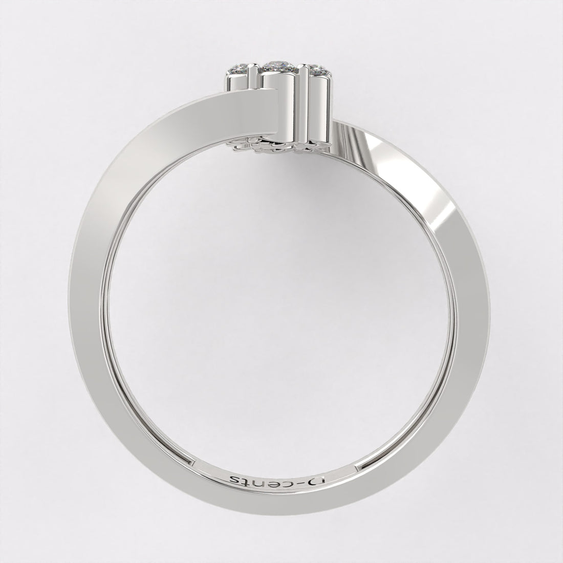 REgal blooming diamond ring in 925 Silver