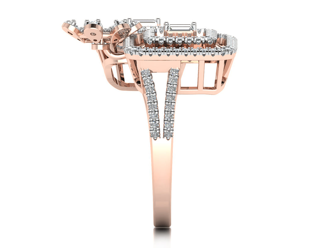 Geometric Grace Diamond Ring