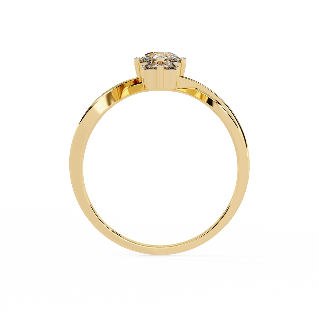 Trio Flame Diamond Ring