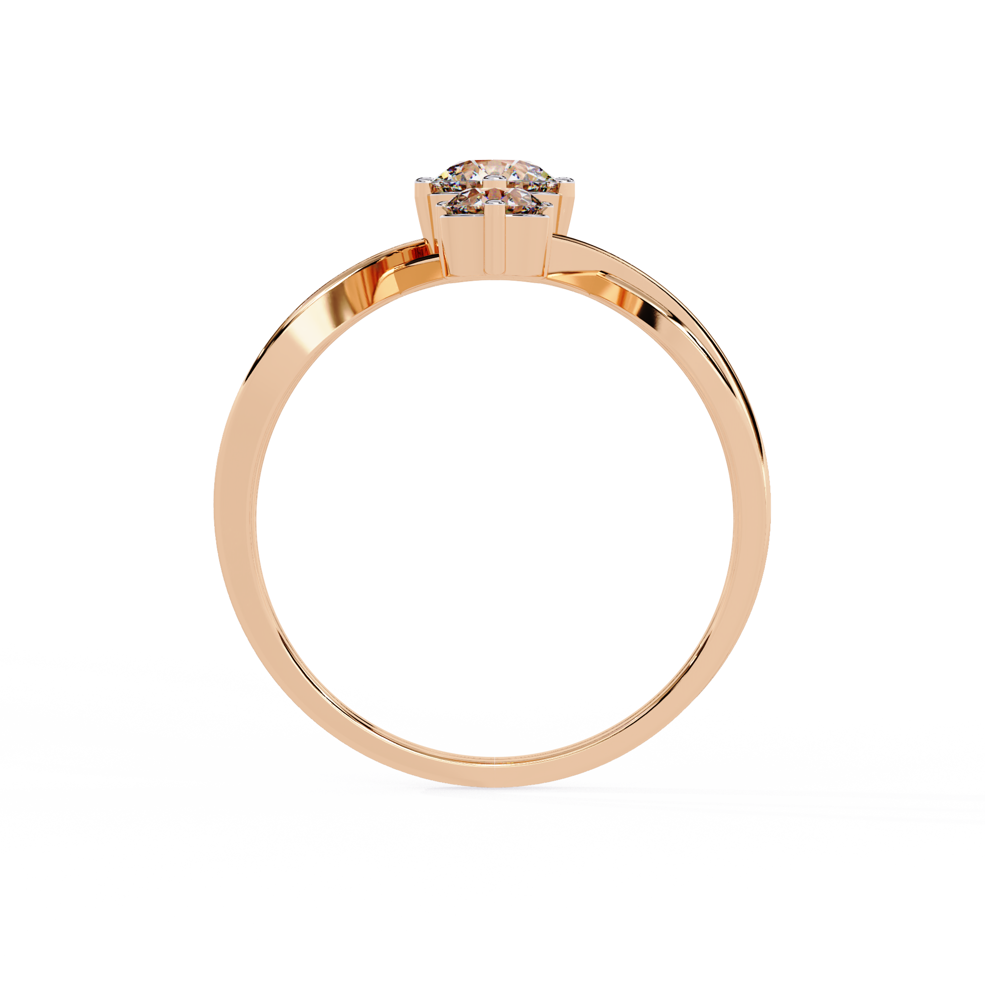 Trio Flame Diamond Ring
