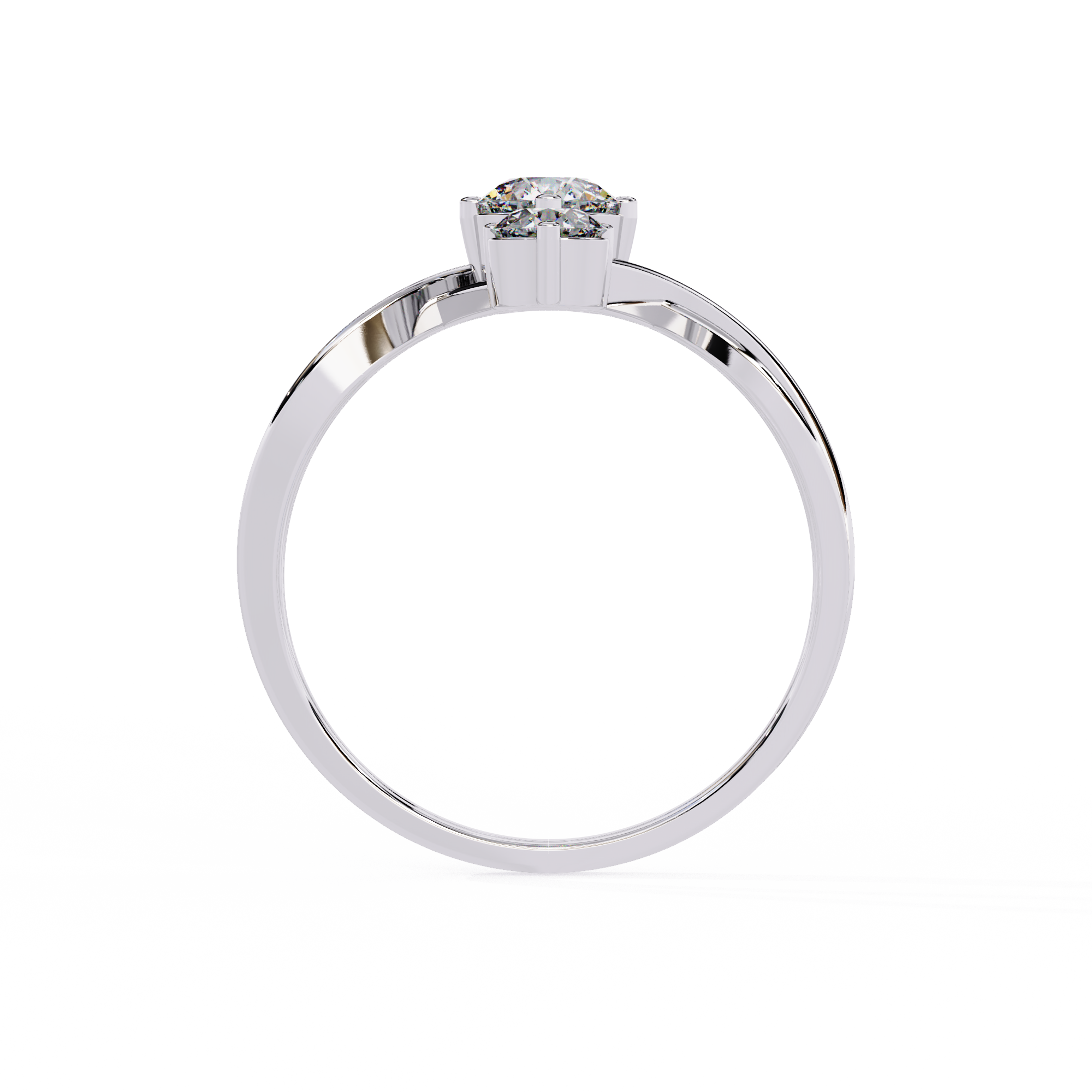 Trio Flame Diamond Ring