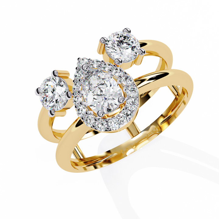 Teardrop Treasure Drop Ring