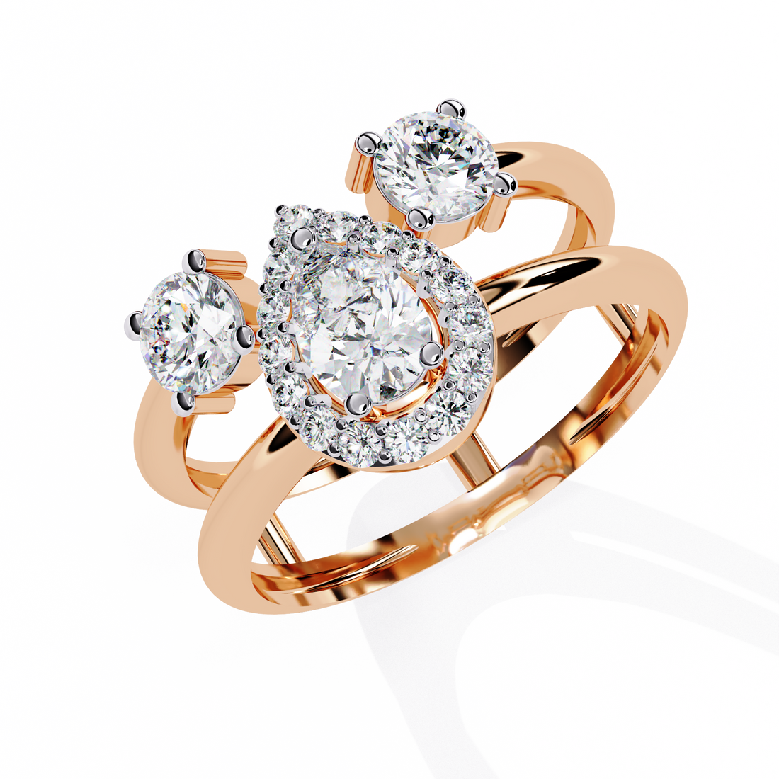 Teardrop Treasure Drop Ring