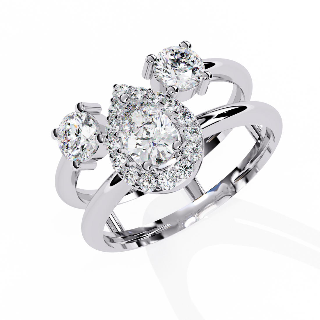 Teardrop Treasure Drop Ring
