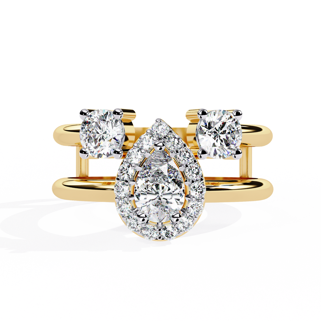 Teardrop Treasure Drop Ring