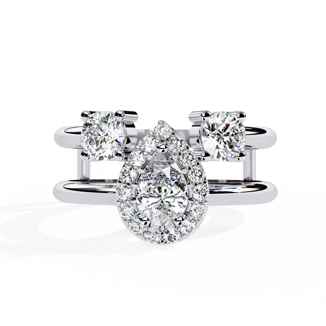 Teardrop Treasure Drop Ring