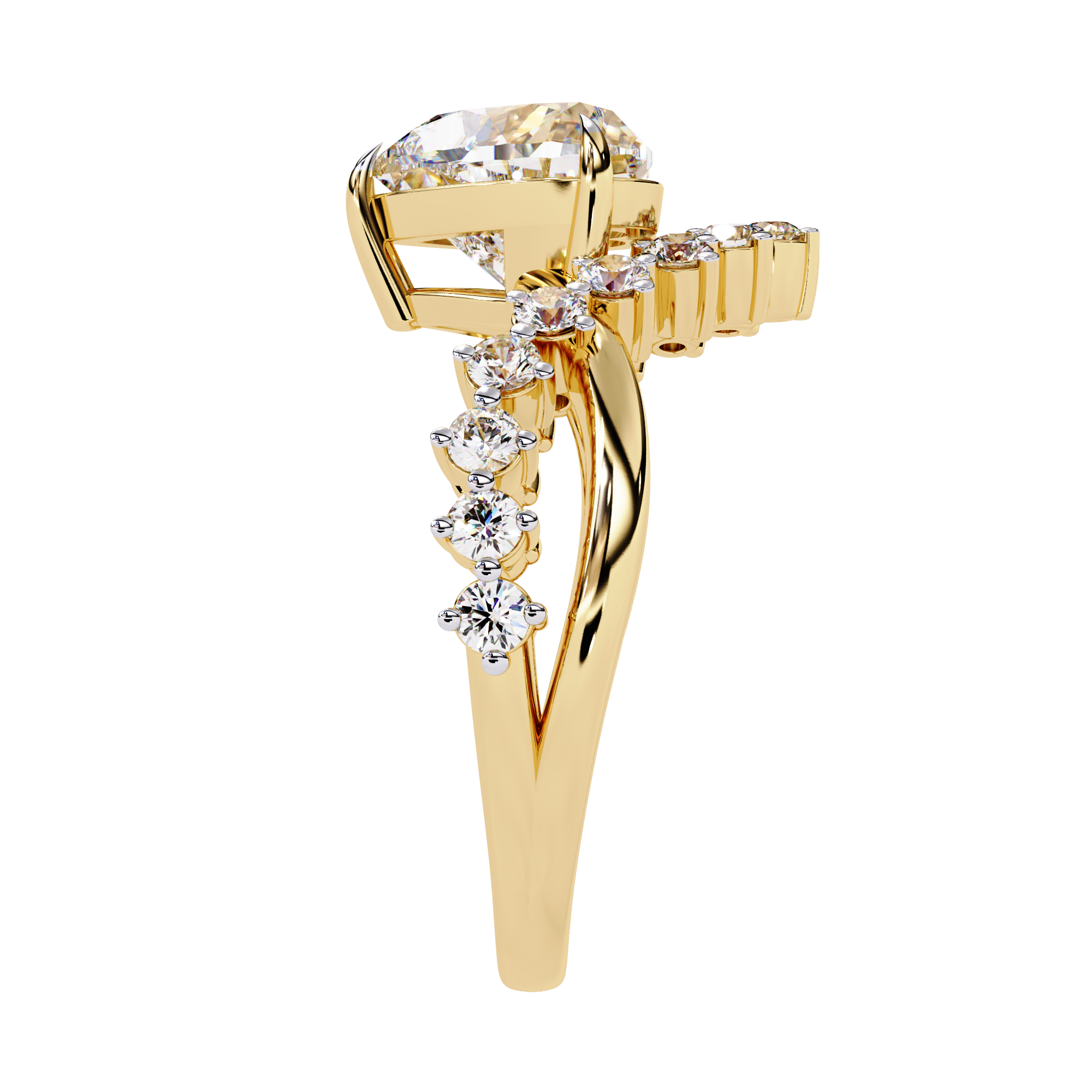 Queen Heart Shaped Diamond Solitaire Ring