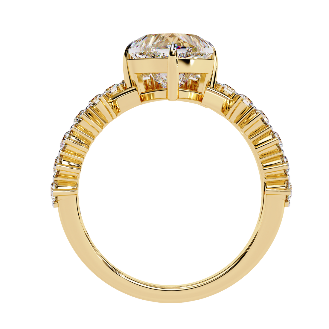 Queen Heart Shaped Diamond Solitaire Ring