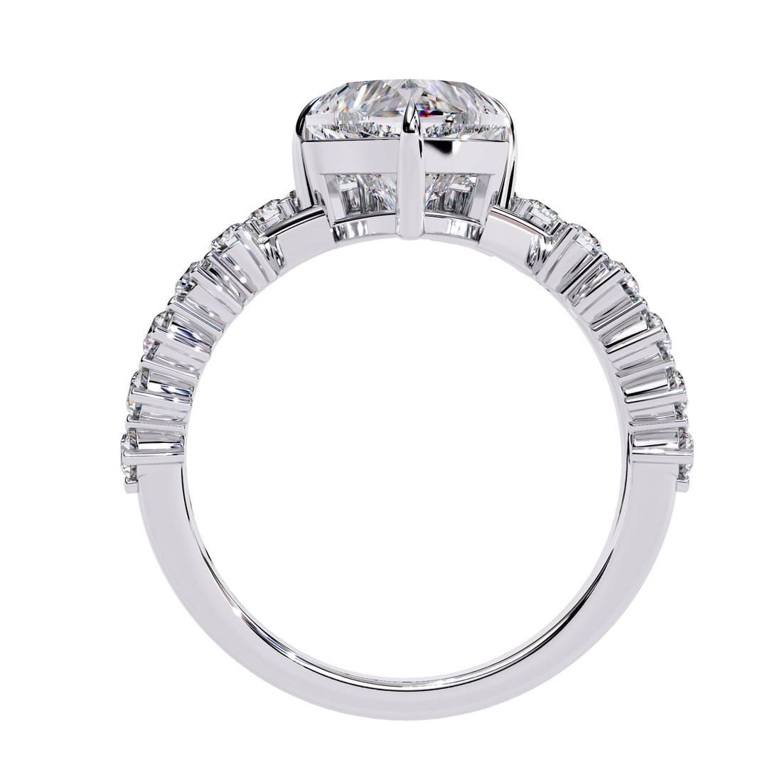 Queen Heart Shaped Diamond Solitaire Ring
