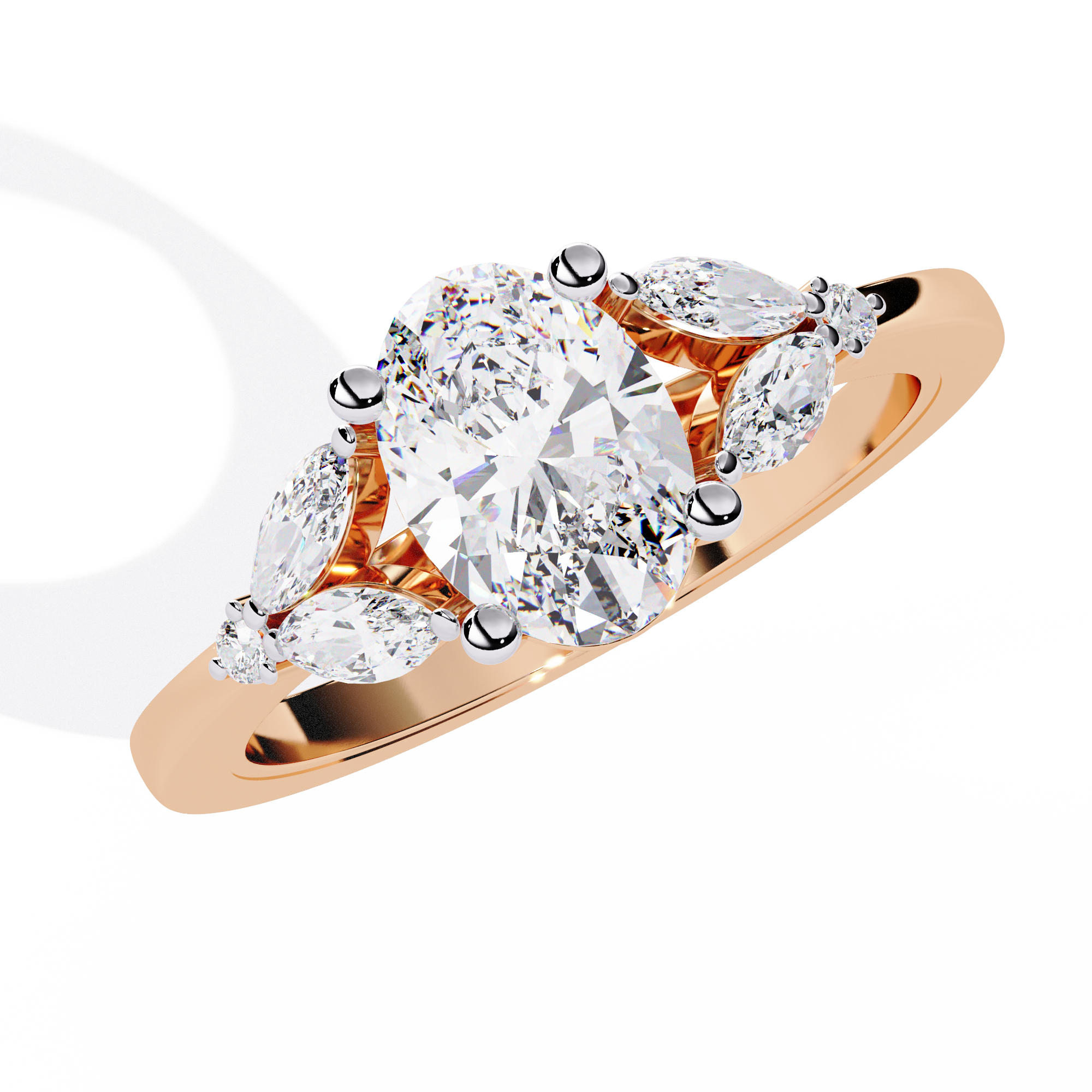 Twilight Petals Diamond Ring