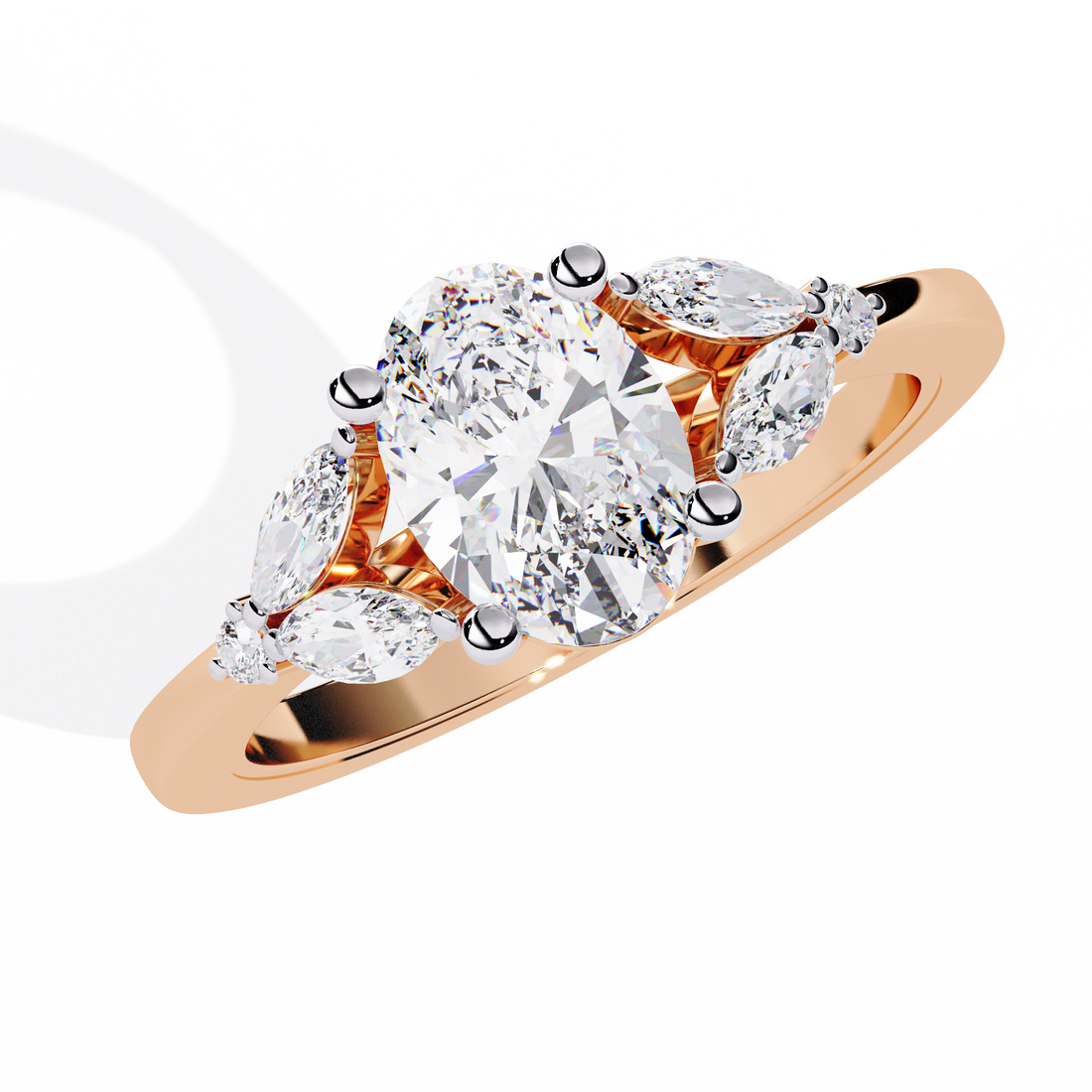 Twilight Petals Diamond Ring