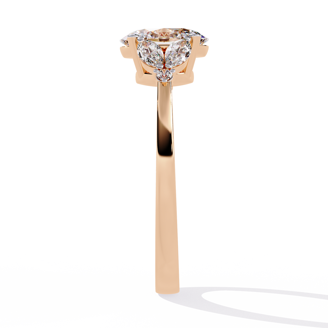 Twilight Petals Diamond Ring