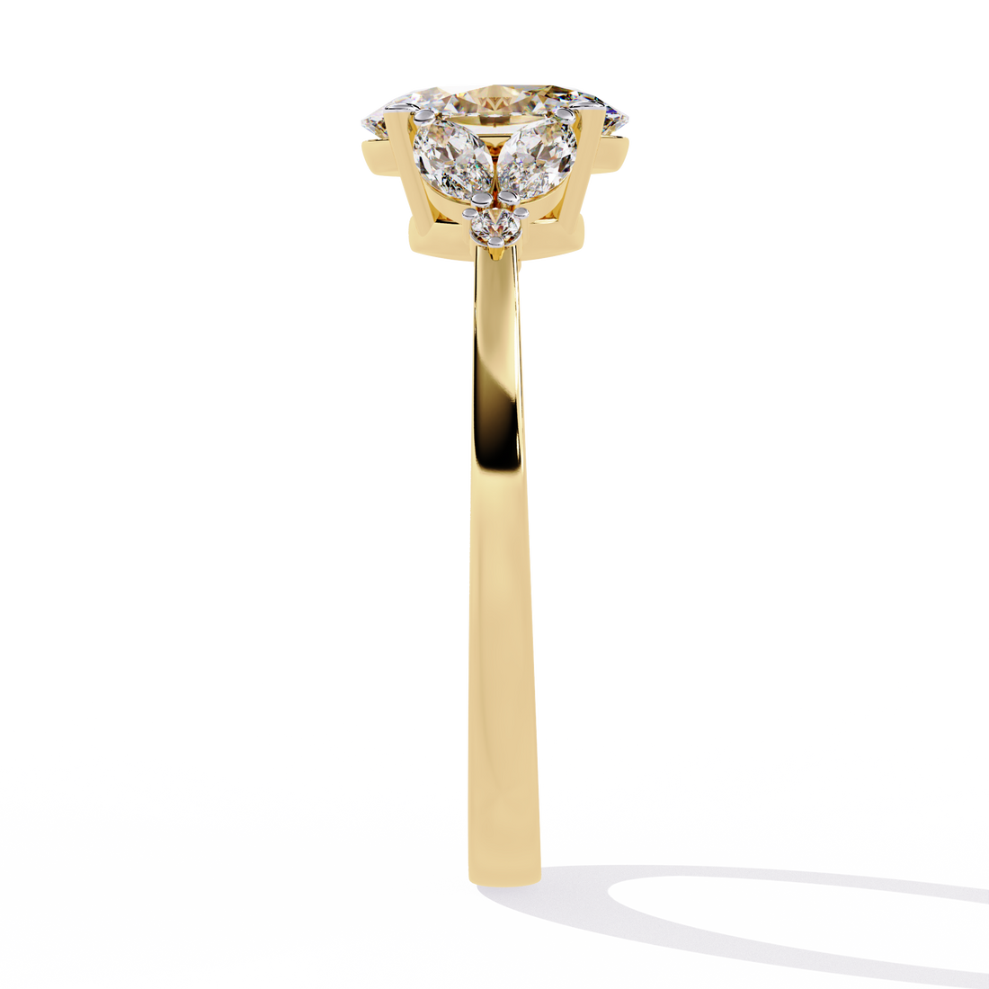 Twilight Petals Diamond Ring