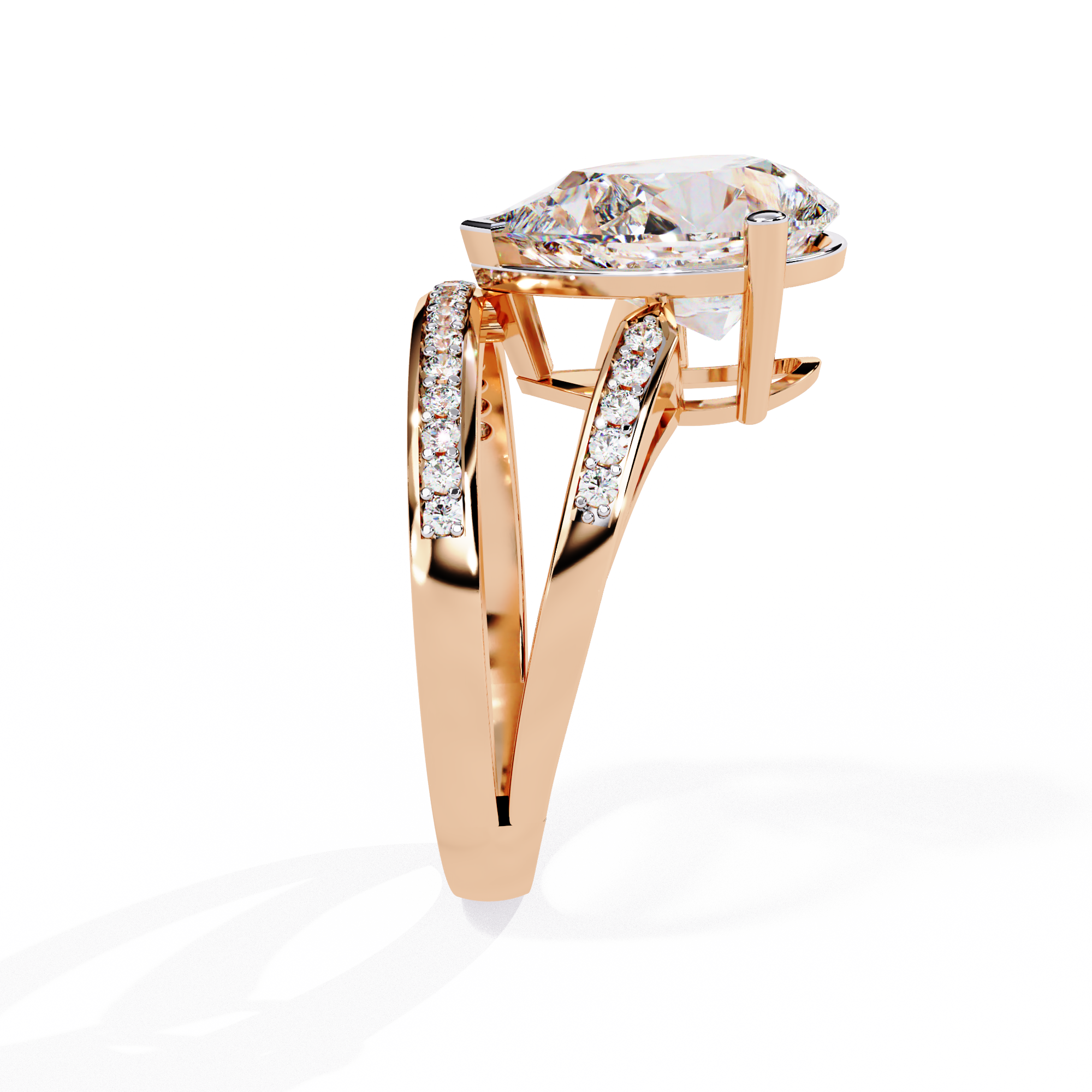 Heavenly Spark Drop Diamond Ring