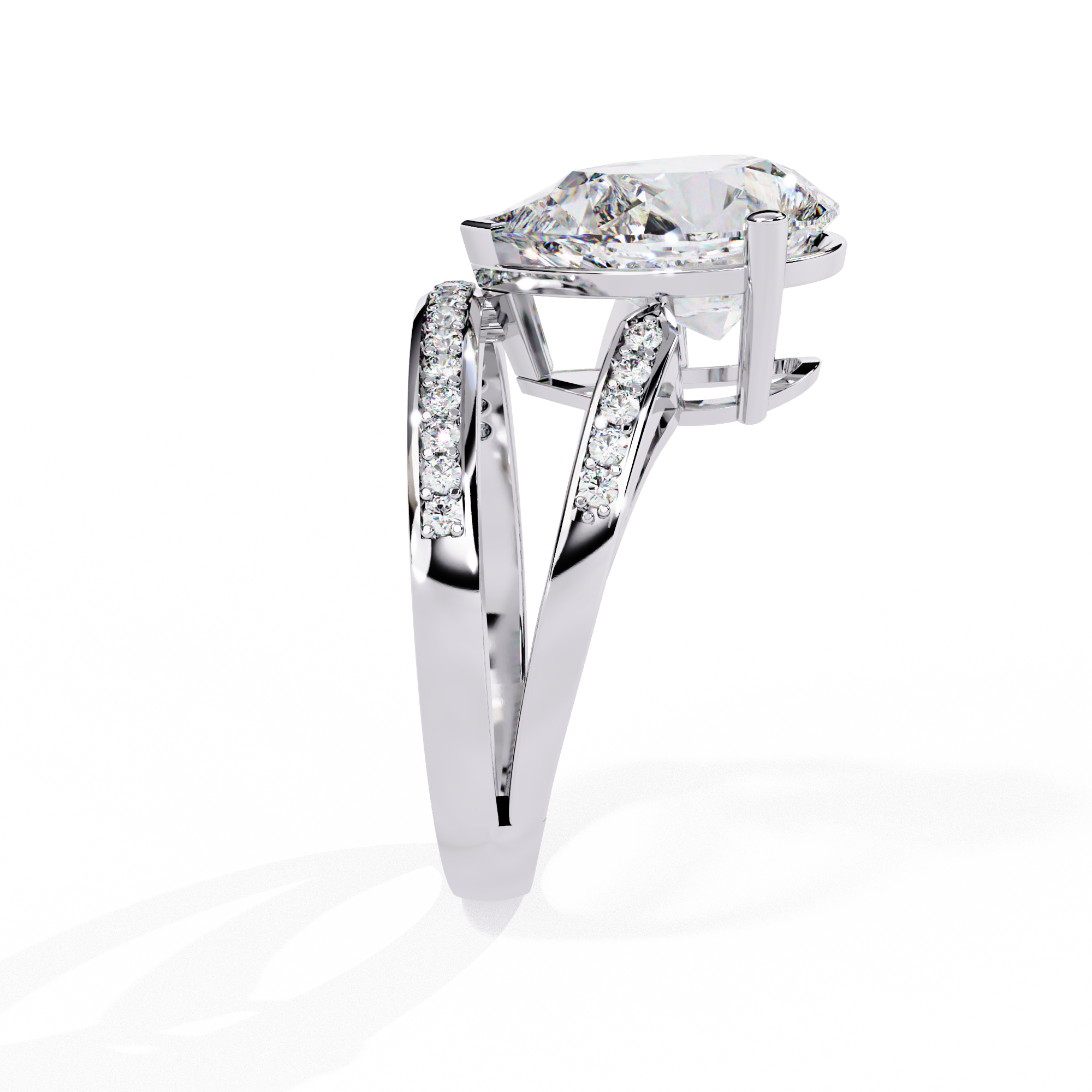 Heavenly Spark Drop Diamond Ring