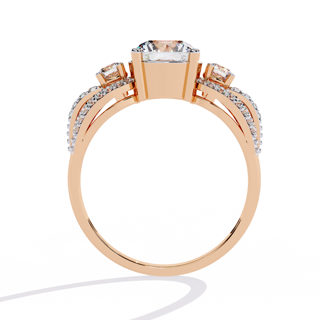 Leafy Autumn Diamond Ring