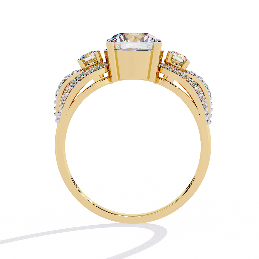 Leafy Autumn Diamond Ring