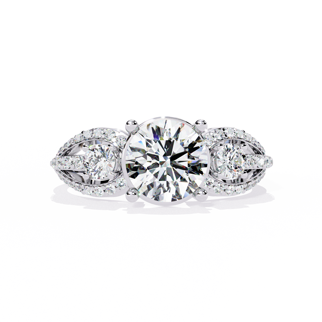 Leafy Autumn Diamond Ring