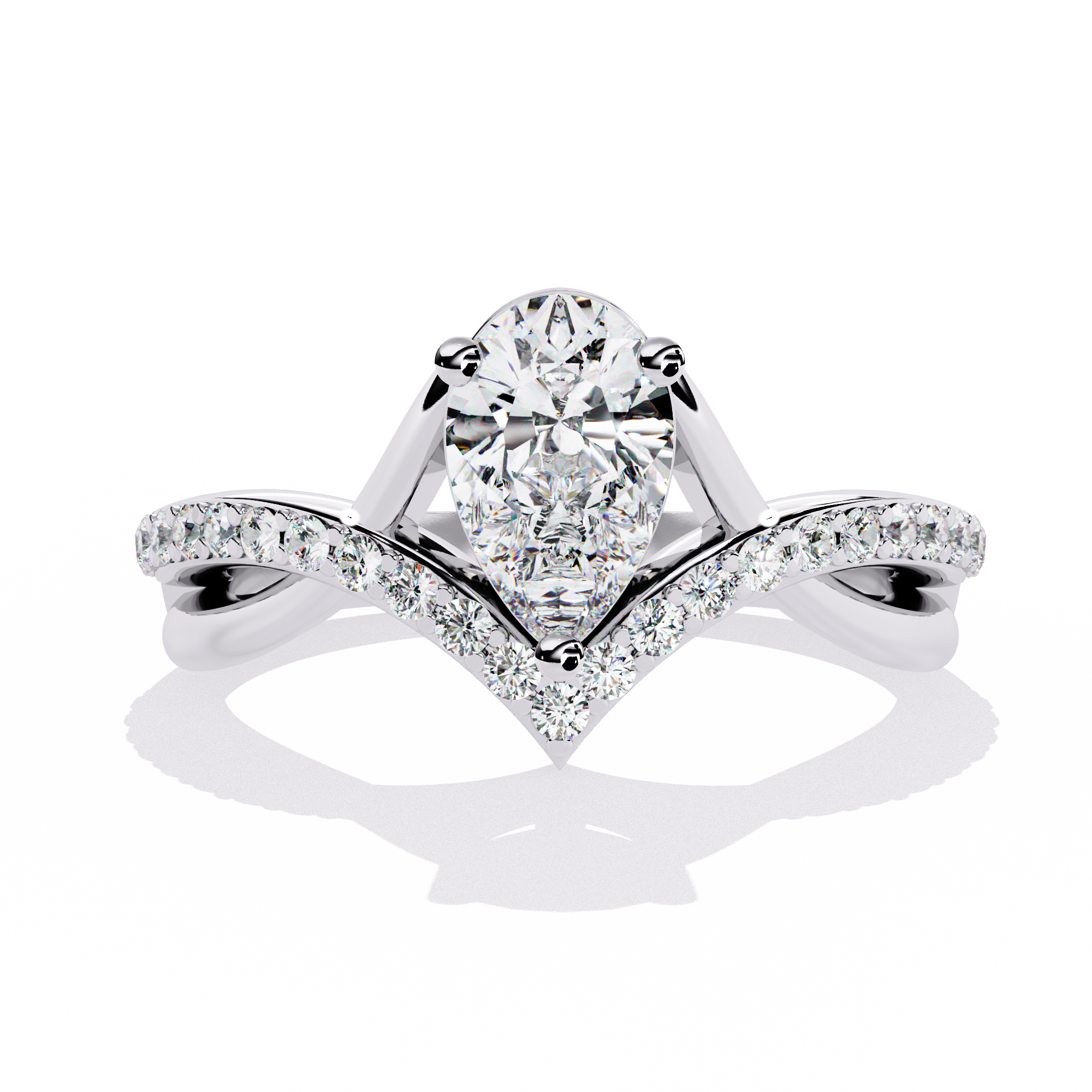 Modish Drop Divine Diamond Ring