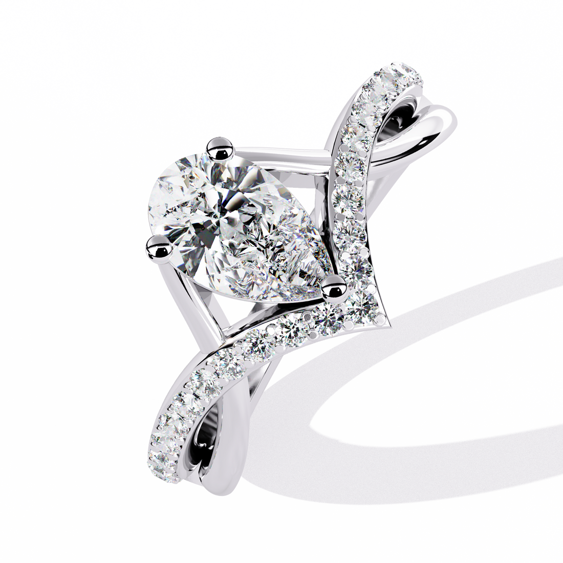Modish Drop Divine Diamond Ring