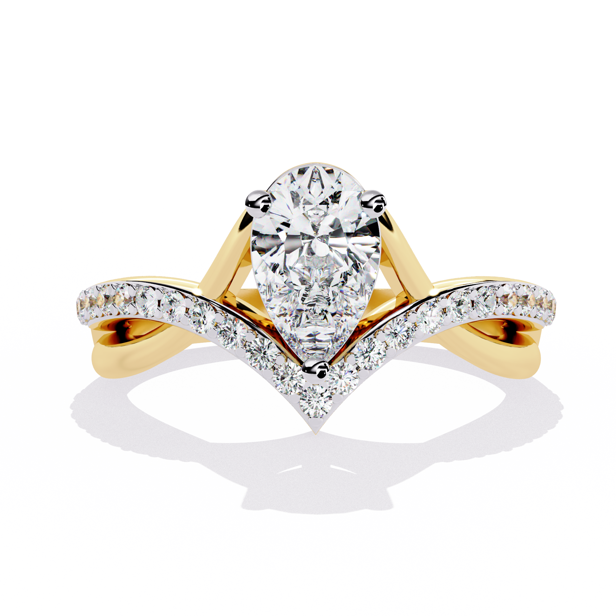 Modish Drop Divine Diamond Ring