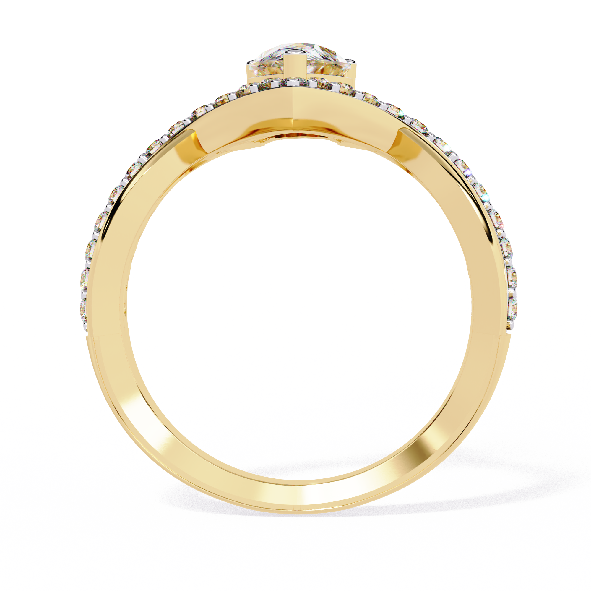 Modish Drop Divine Diamond Ring