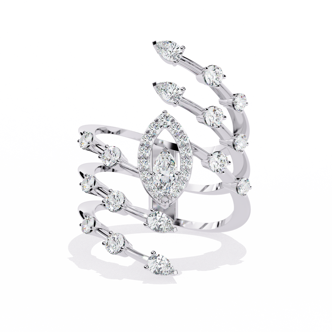 Glowing Door Diamond Ring