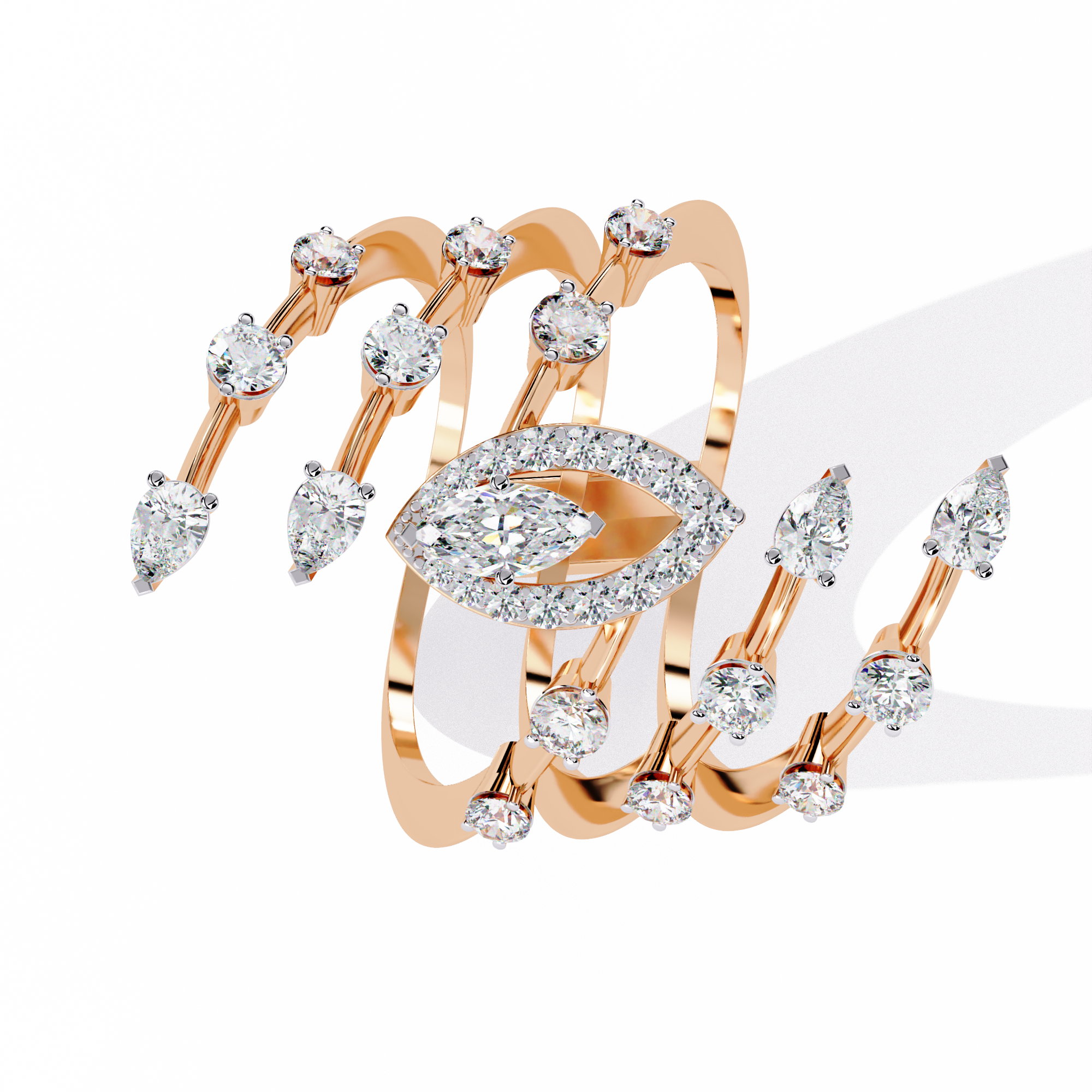 Glowing Door Diamond Ring