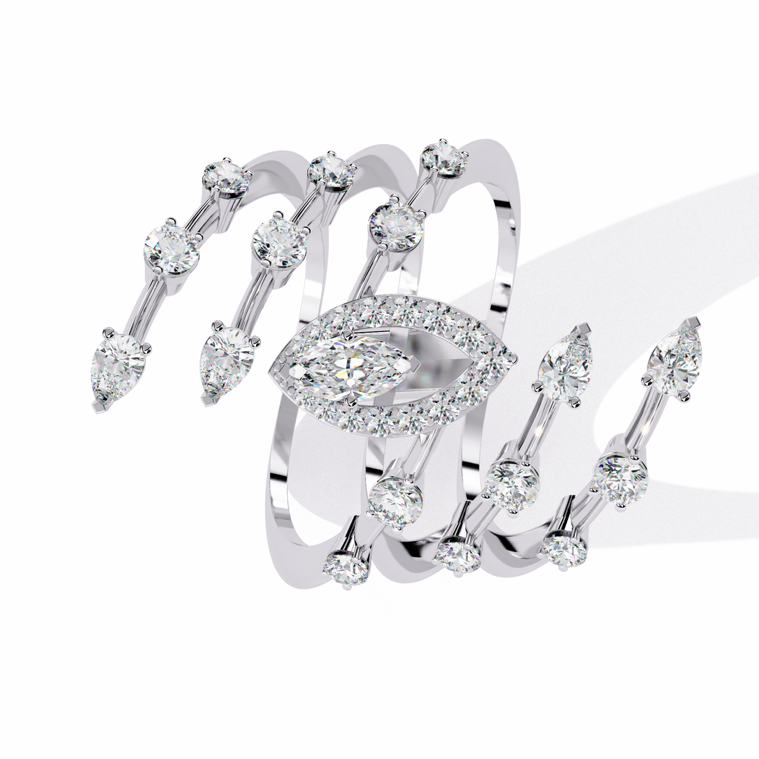 Glowing Door Diamond Ring