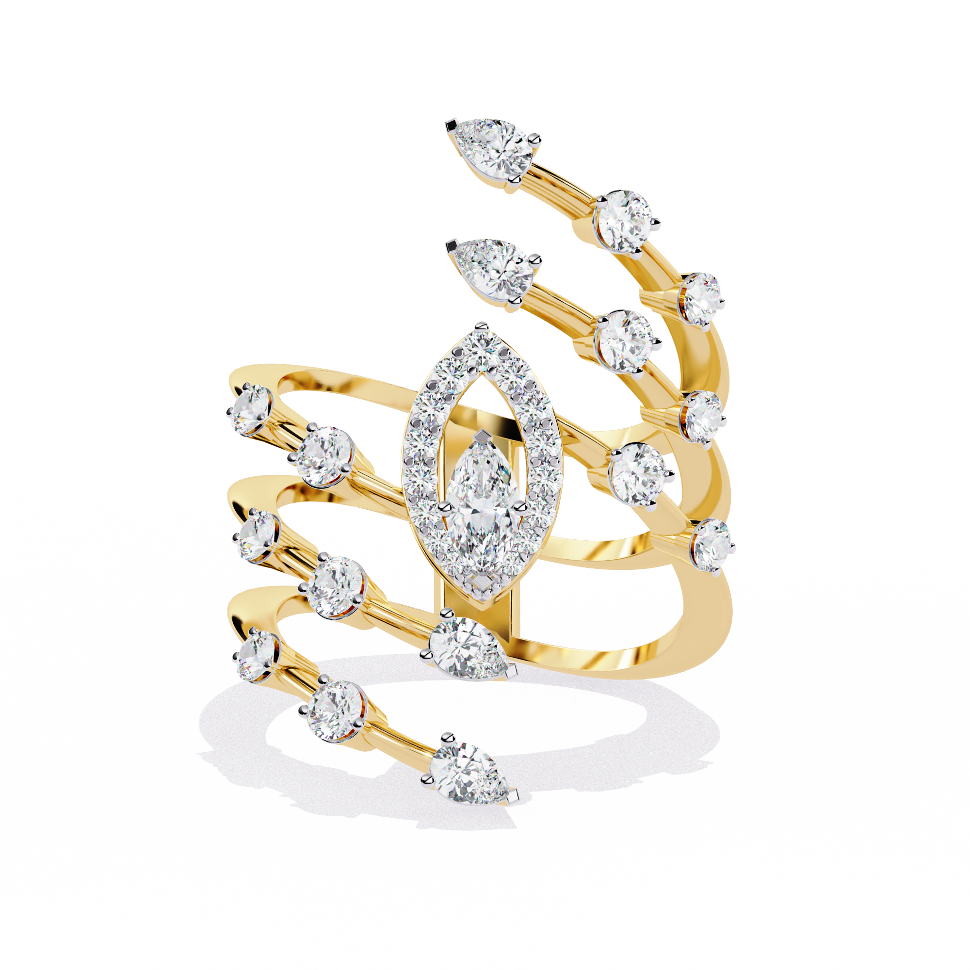 Glowing Door Diamond Ring