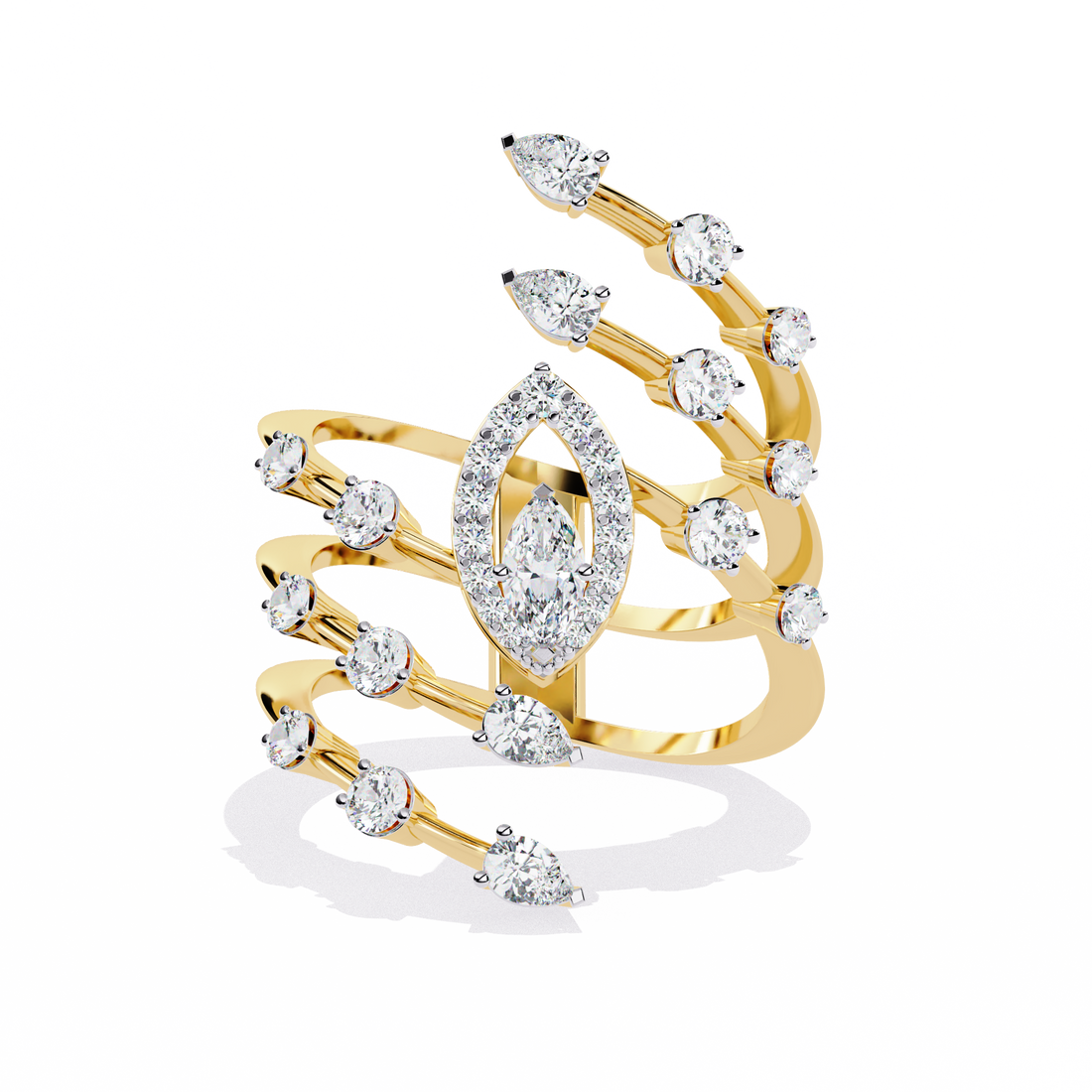 Glowing Door Diamond Ring