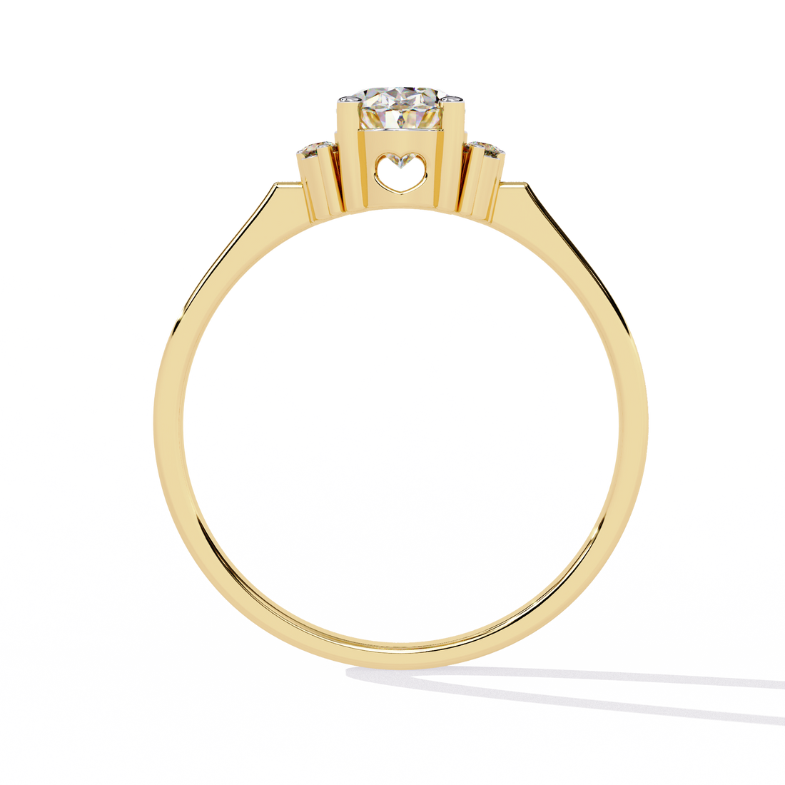 Sandwiched Sparkle Diamond Ring
