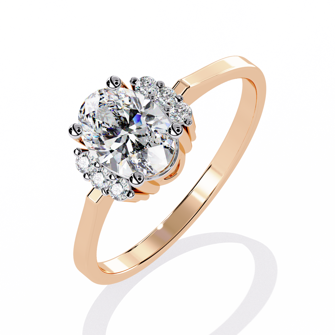 Sandwiched Sparkle Diamond Ring