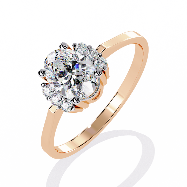 Sandwiched Sparkle Diamond Ring