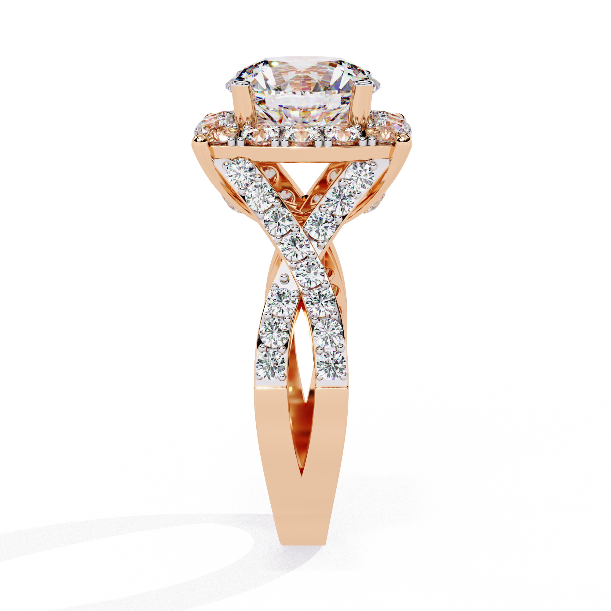 Eternal Gaze Round Diamond Ring