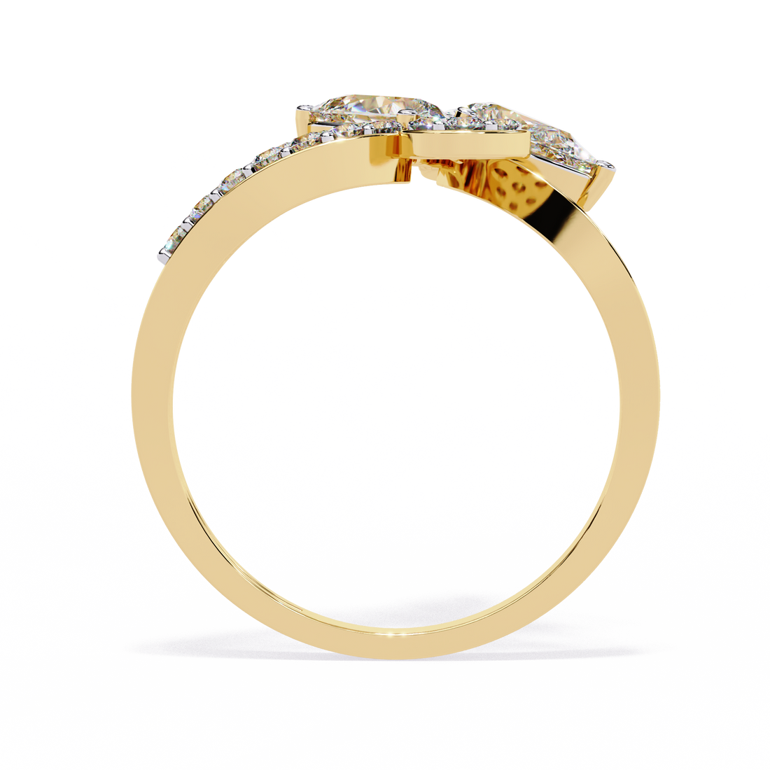 Trio Drop Diamond Ring