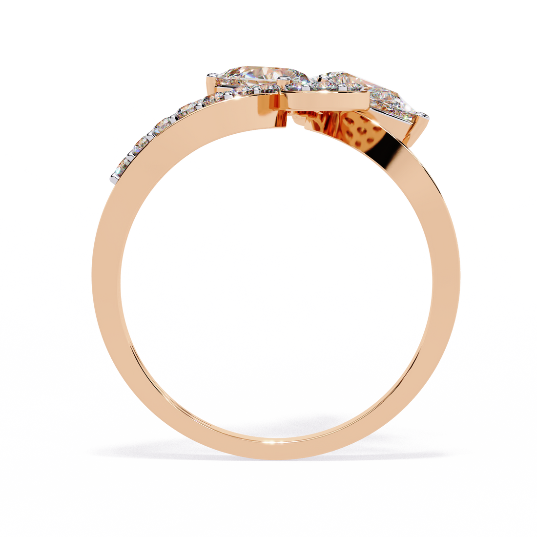 Trio Drop Diamond Ring