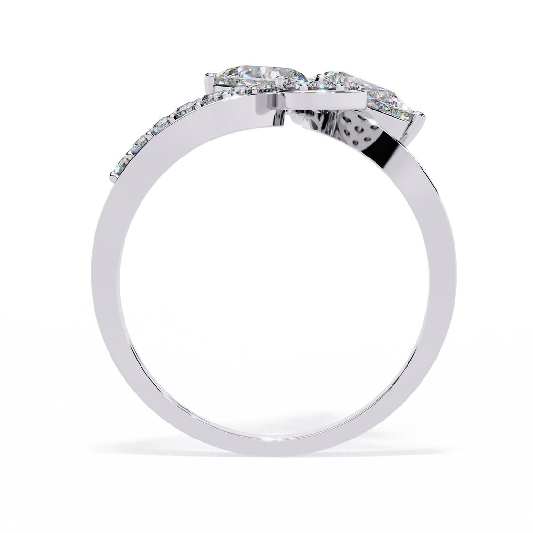 Trio Drop Diamond Ring